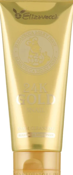 Gesichtsreinigungsschaum mit Schneckenschleim und 24K Gold