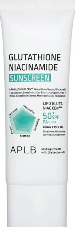 Gesichts-Sonnencreme mit Glutathion und Niacinamid LSF50