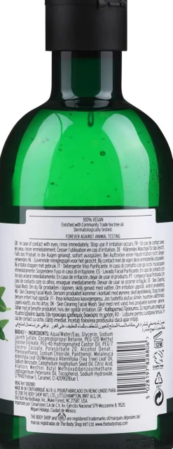 Gesichtswaschgel mit Teebaumöl für fettige und delikate Haut