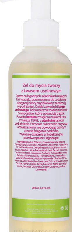 Gesichtswaschgel mit Uzninsäure