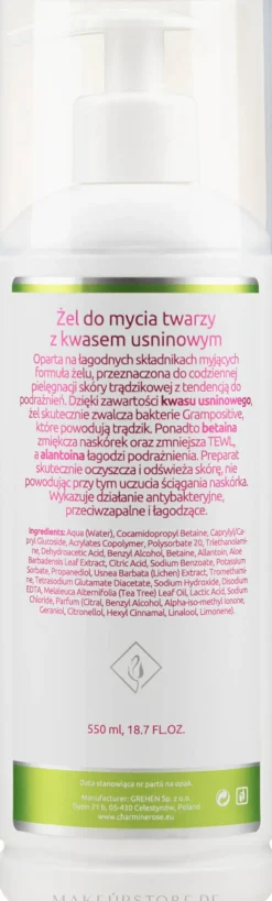 Gesichtswaschgel mit Uzninsäure
