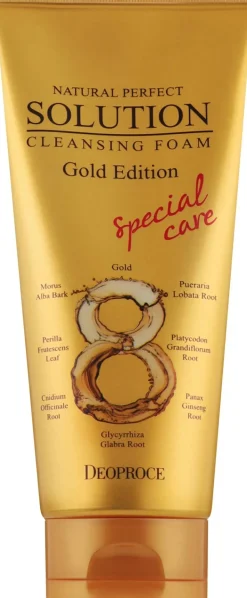 Gesichtswaschschaum mit Gold und 8 orientalischen Kräutern
