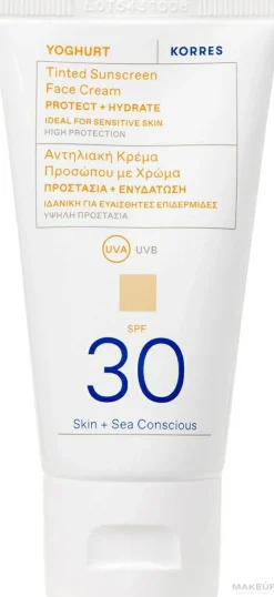 Getönte Sonnencreme für das Gesicht