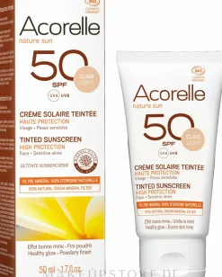 Getönte Sonnenschutzcreme für das Gesicht SPF 50
