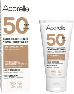 Getönte Sonnenschutzcreme für das Gesicht SPF 50