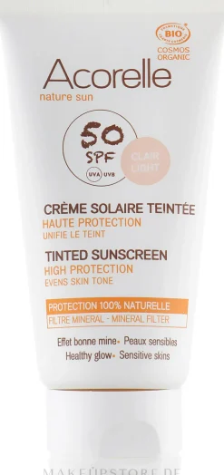 Getönte Sonnenschutzcreme für das Gesicht SPF 50