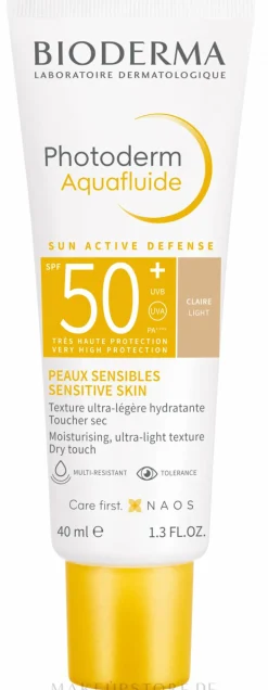 Getöntes Sonnenschutzfluid für das Gesicht SPF 50+