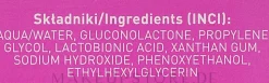 Glättendes Gesichtspeeling mit 10% Lactobionsäure und Gluconolacton gegen Rötungen
