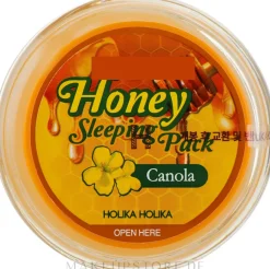 Glättende und feuchtigkeitsspendende Nachtmaske für das Gesicht mit Rapsölextrakt und Manuka-Honig
