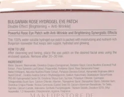 Hydrogel-Augenpatches mit bulgarischem Rosenwasser