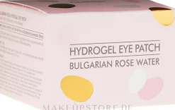 Hydrogel-Augenpatches mit bulgarischem Rosenwasser