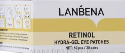 Hydrogel-Augenpatches mit Retinol