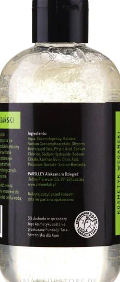 Hypoallergenes Gesichts- und Körperwaschgel mit Haferprotein