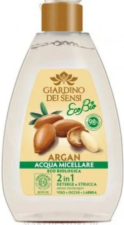2in1 Mizellen-Reinigungswasser für das Gesicht mit Bio Argan