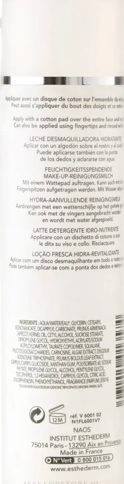 Institut Esthederm Hydra Replenishing Cleansing Milk