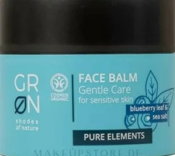 Intensiv pflegender Gesichtsbalsam für empfindliche Haut mit Blaubeere, Meersalz und Sheabutter