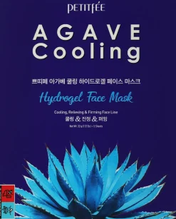 Kühlende Hydrogel-Maske für das Gesicht mit Agavenextrakt