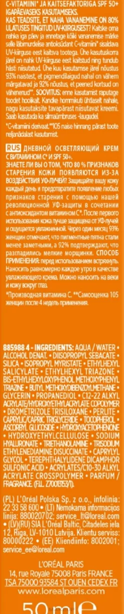 Leuchtende Tagescreme mit SPF 50+