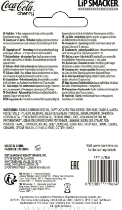 Lippenbalsam Coca-Cola Kirsche Flasche