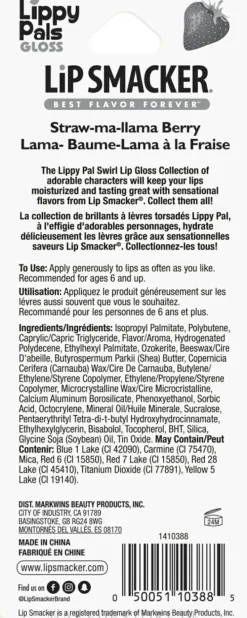 Lippenbalsam für Mädchen mit Erdbeerduft Lama