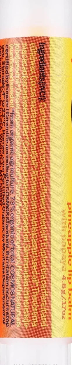 Lippenbalsam mit Papaya- und Ananasduft