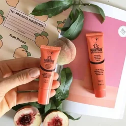 Lippenbalsam mit Pfirsichgeschmack