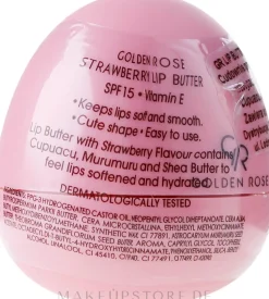 Lippenbutter mit Erdbeeraroma SPF15