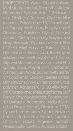 Mattierende Sonnencreme für das Gesicht mit chemischen Filtern