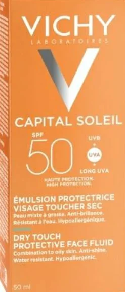 Mattierende Sonnenschutzemulsion für das Gesicht SPF 50