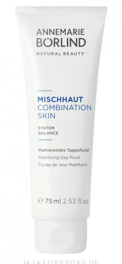 Mattierendes und ausgleichendes Tagesfluid mit grünem Tee und Jojobaöl für Mischhaut