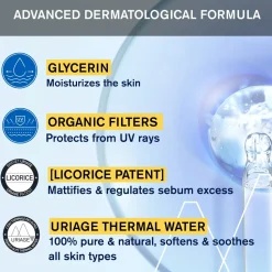 Mattierendes und feuchtigkeitsspendendes Sonnenchutzfluid für das Gesicht SPF 50+