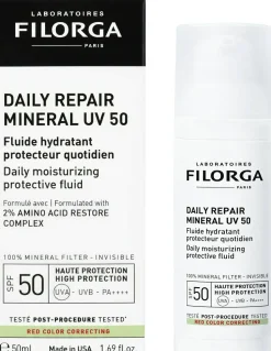 Mineralisches Sonnenschutzfluid für das Gesicht SPF 50