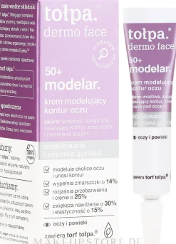 Modellierende Augencreme gegen Falten und dunkle Ringe 50+