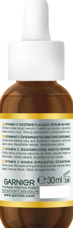 Nachtserum mit Vitamin C für das Gesicht