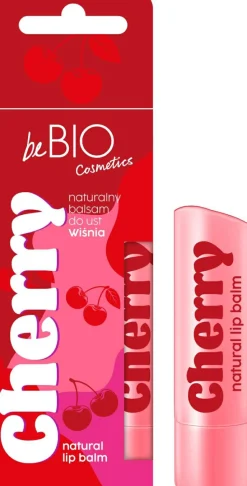 Natürlicher feuchtigkeitsspendender Lippenbalsam mit Kirsche