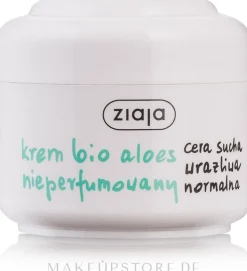 Parfümfreie feuchtigkeitsspende Gesichtscreme mit Aloe