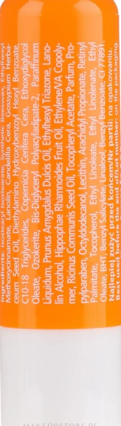 Pflegender Lippenbalsam mit Bio Sanddornöl SPF 25