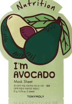 Pflegende Tuchmaske für das Gesicht mit Avocadoextrakt