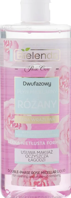 2-Phasen Rosen Mizellenwasser für empfindliche Haut