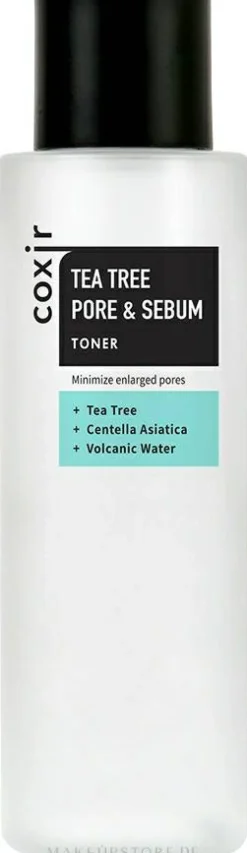 Porenminimierendes und seboregulierendes Gesichtstonikum mit Teebaum, indischem Wassernabel und vulkanischem Wasser