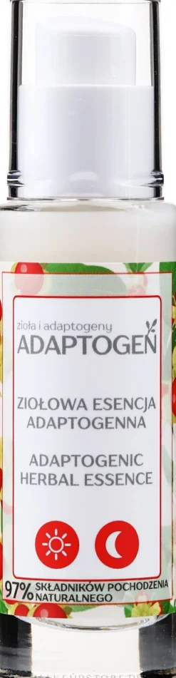 Regenerierende adaptogene Gesichtsessenz mit Kräuterextrakten