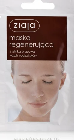 Regenerierende Gesichtsmaske mit brauner Tonerde