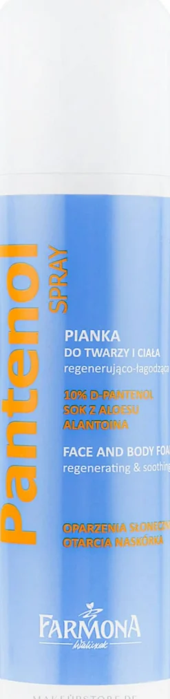 Regenerierender und beruhigender Gesichts- und Körperschaum mit Panthenol