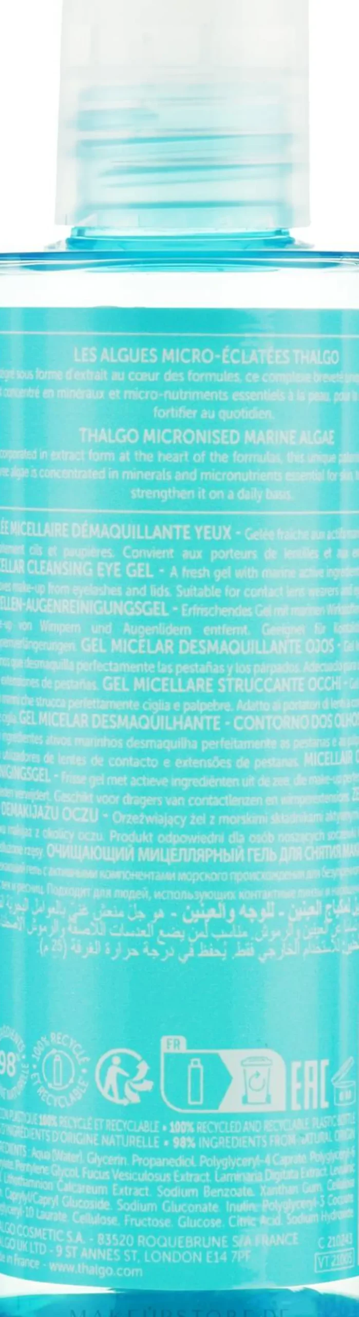 Reinigendes mizellares Augen-Make-up-Entferner-Gel