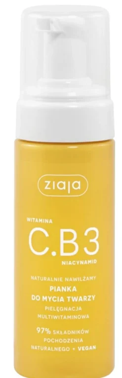 Reinigungsschaum mit Vitamin C und B3 Extrakten