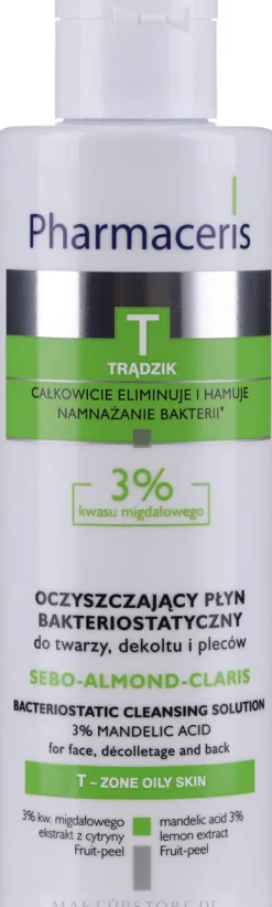 Reinigungswasser für Gesicht, Dekolleté und Rücken mit 3% Mandelsäure