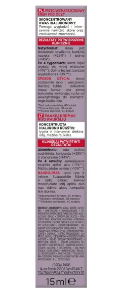 Revitalisierende Anti-Aging-Behandlung für die Augenpartie mit Hyaluronsäure