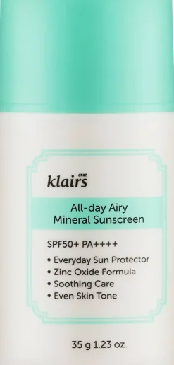 Sanfte mineralische Sonnencreme