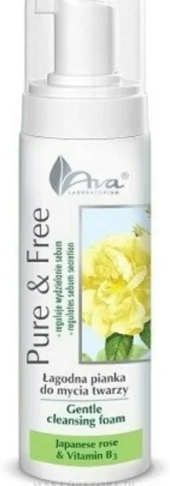 Sanfter Gesichtsreinigungsschaum mit japanischer Rose und Vitamin B3