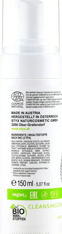 Sanfter Gesichtsreinigungsschaum mit Kräutern